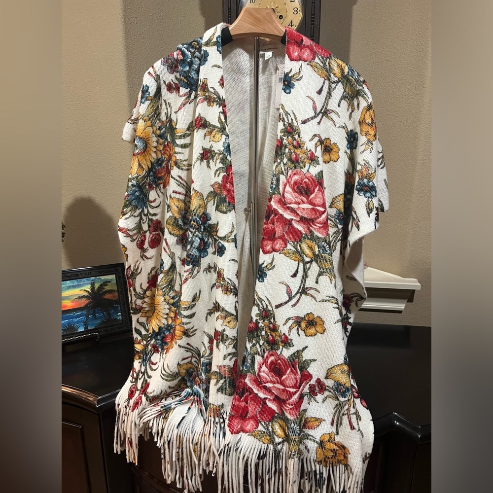 Anthropologie poncho sweater